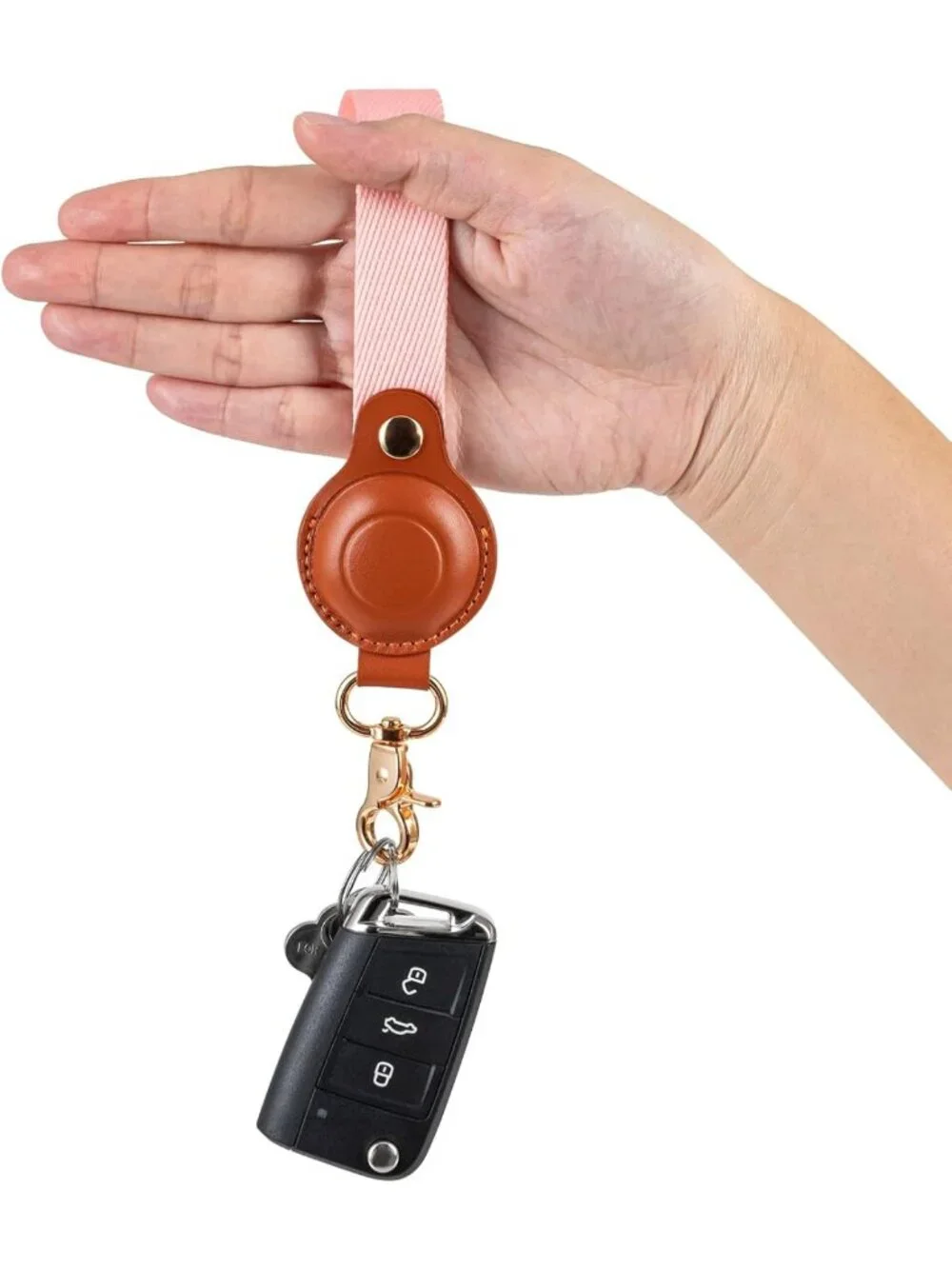 Anti-Lost Keychain Holder with Hand Straps for AirTags - Scratch-Resistant GPS